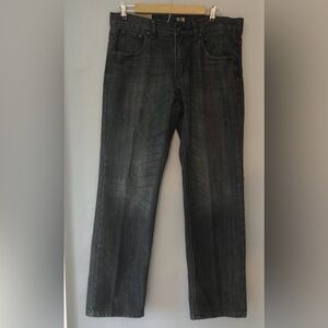 F.U.S.A.I. Blackish Blue Denim Straight Leg Jeans Men’s size 34/30